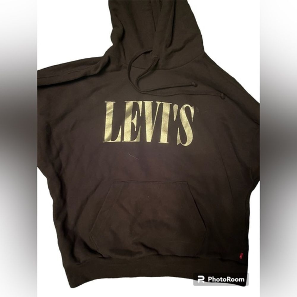 Levi's RELAXD GRAPHIC HOODIE Black,‎ comfortable, cozy, warm